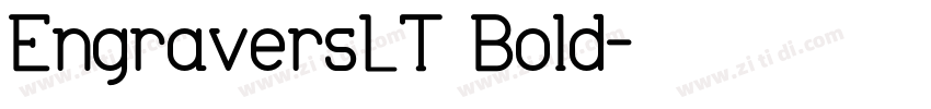 EngraversLT Bold字体转换